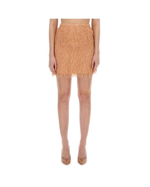 Alysi Brown Short Skirts
