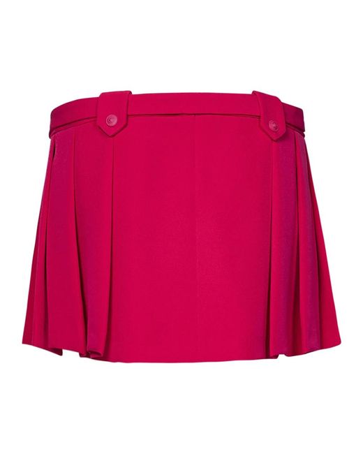 Versace Red Short Skirts