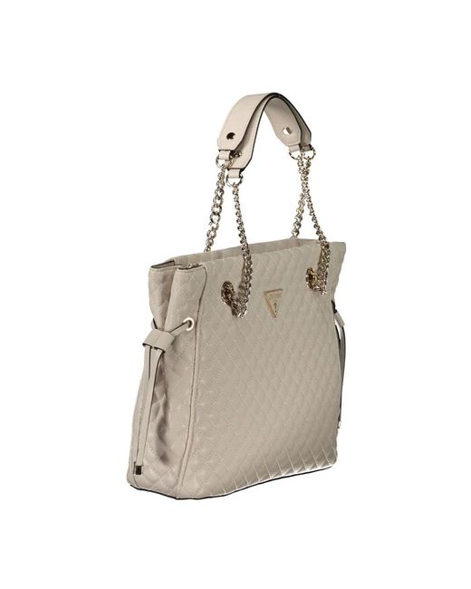 Guess Natural Stilvolle rosa polyethylen handtasche