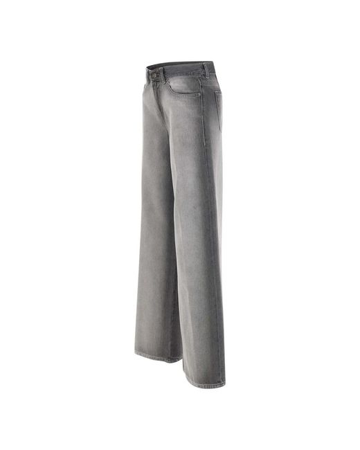 DIESEL Gray Wide Jeans