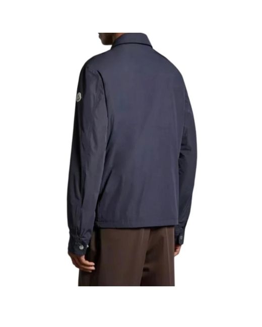 Moncler Blue Light Jackets for men