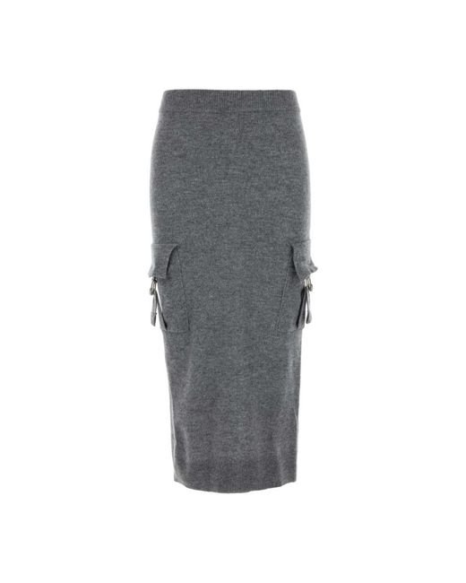 Blumarine Gray Midi Skirts
