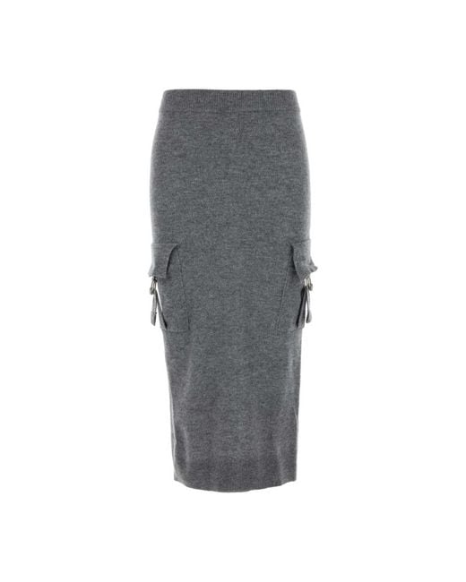 Blumarine Gray Midi Skirts