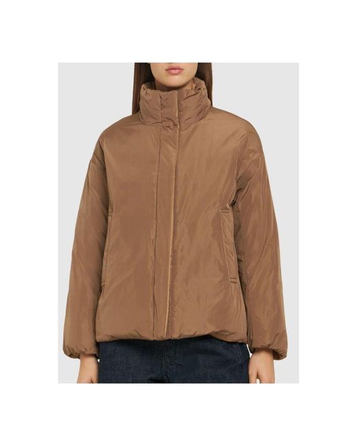 Max Mara Brown Wendbarer gesteppter kamelmantel