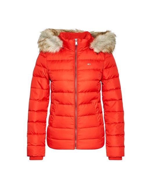 Tommy Hilfiger Red Down Jackets