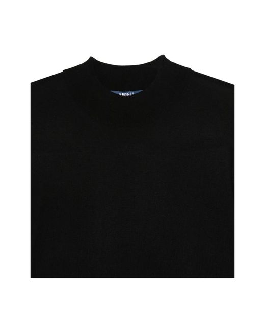 Fedeli Wollen Knitwear in het Black voor heren
