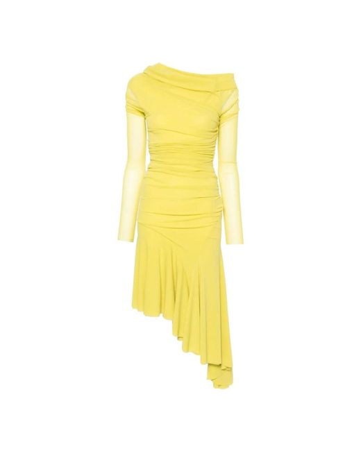 Philosophy Di Lorenzo Serafini Yellow Party Dresses