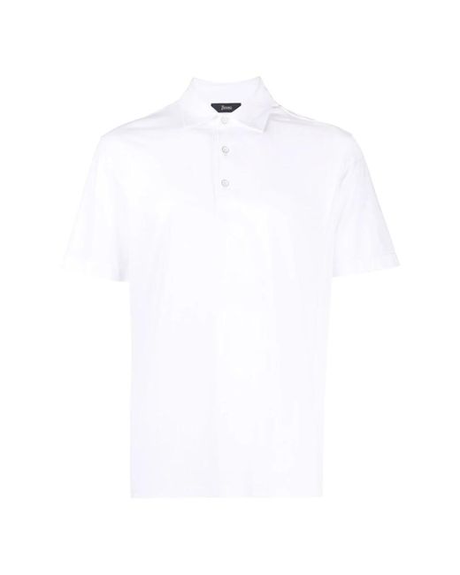 Herno Tops ,Wit ,Katoen Polo Shirt in het White voor heren