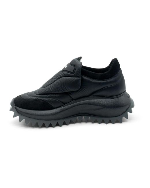 Vic Matié Black Schwarzer Slip-On Sneaker Mit Klettverschluss