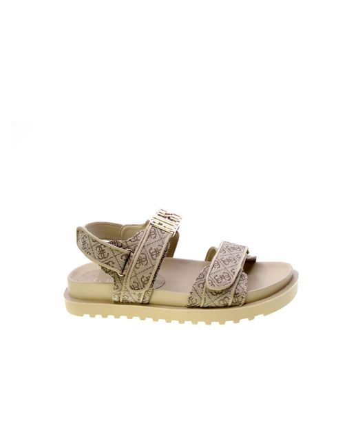 Flat Sandals di Guess in Natural