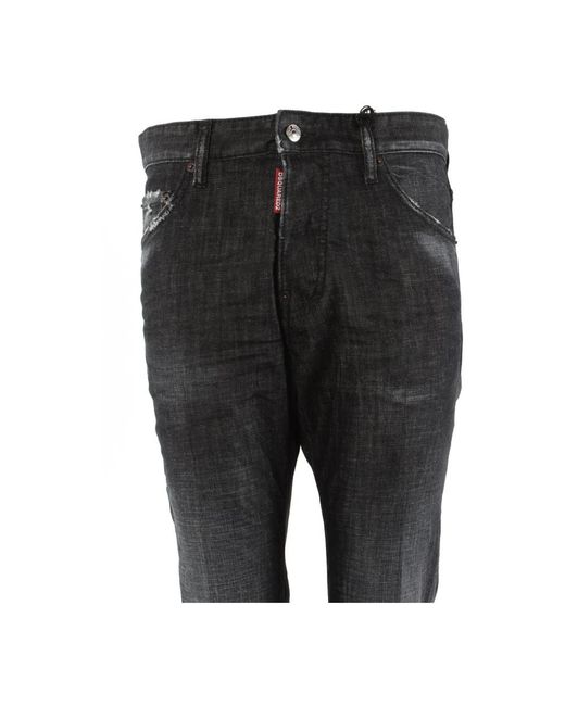 Slim-Fit Jeans di DSquared² in Black da Uomo
