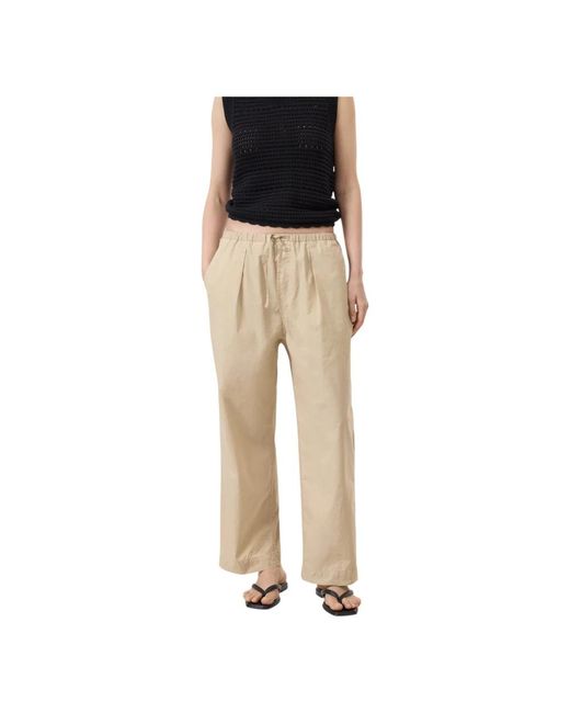 Closed Natural Straight Trousers