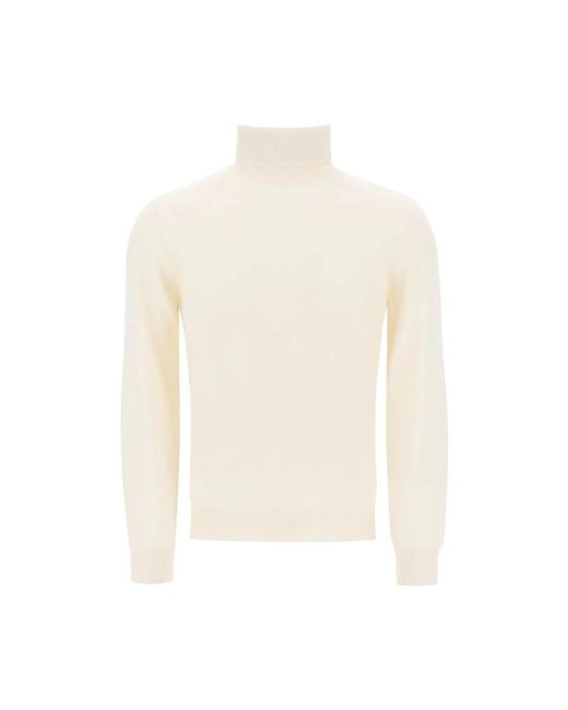 Brunello Cucinelli Cremefarbene pullover - stilvolle kollektion in White für Herren