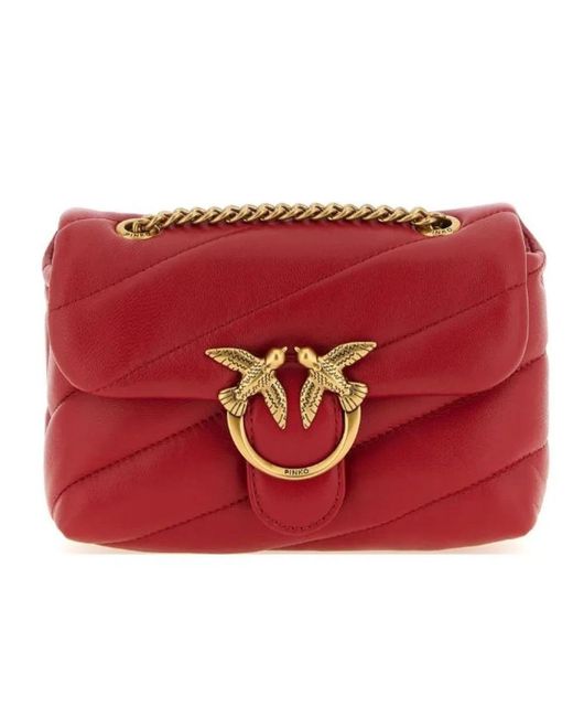 Pinko Red Shoulder Bags