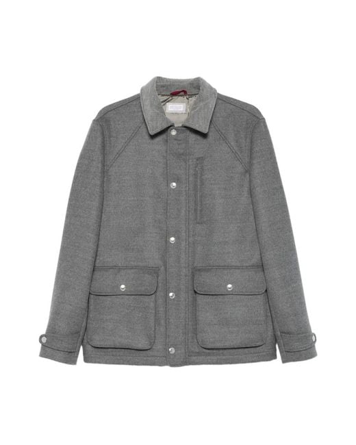Light Jackets Brunello Cucinelli de hombre de color Gray