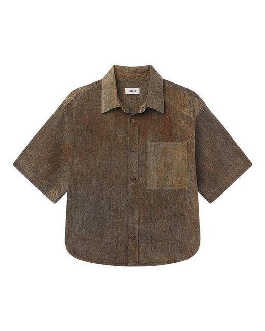 Agolde Brown Short Sleeve Shirts for men