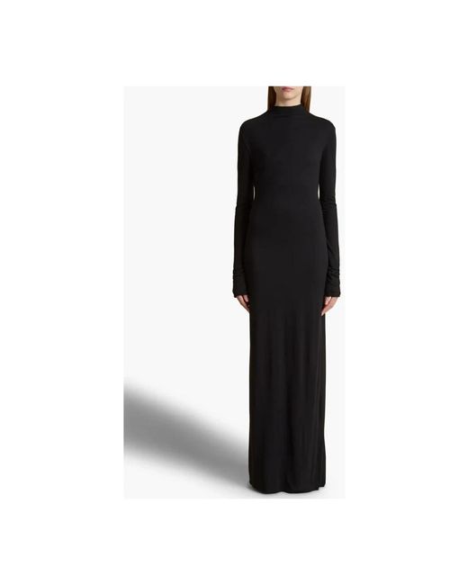 Khaite Black Maxi Dresses