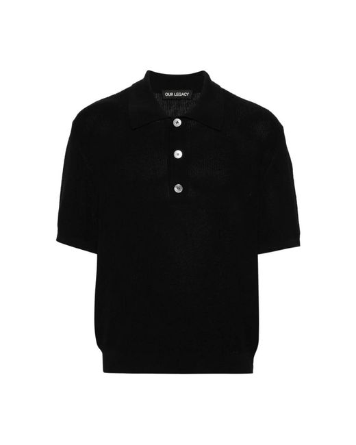 Our Legacy Black Polo Shirts for men