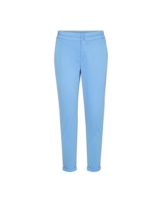Freequent Blue Slim-Fit Trousers