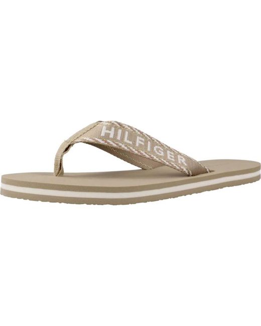 Flip Flops Tommy Hilfiger de color Brown
