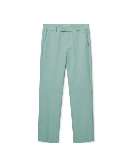 Mos Mosh Green Straight Trousers