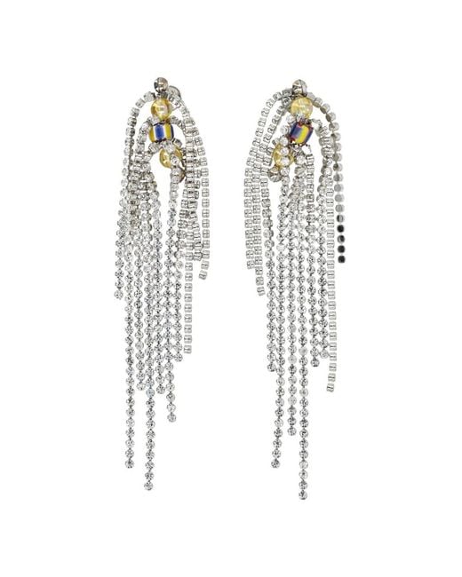 Dries Van Noten White Earrings