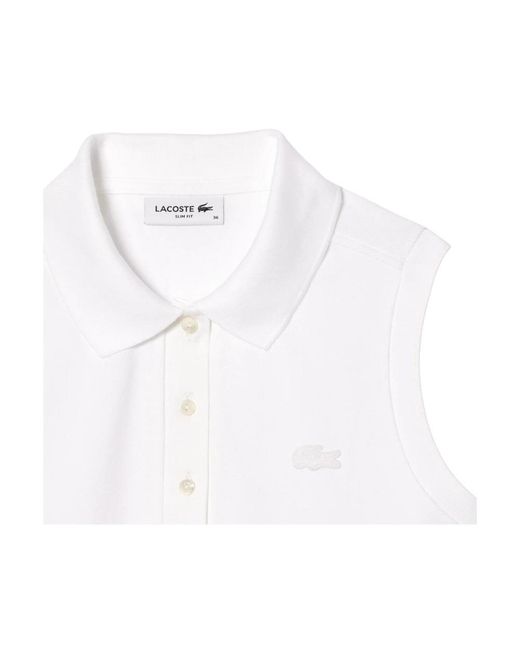 Lacoste White T-Shirts And Polos