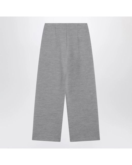 Max Mara Gray Wide Trousers