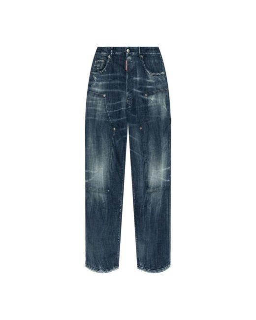 DSquared² Blue Loose-Fit Jeans for men