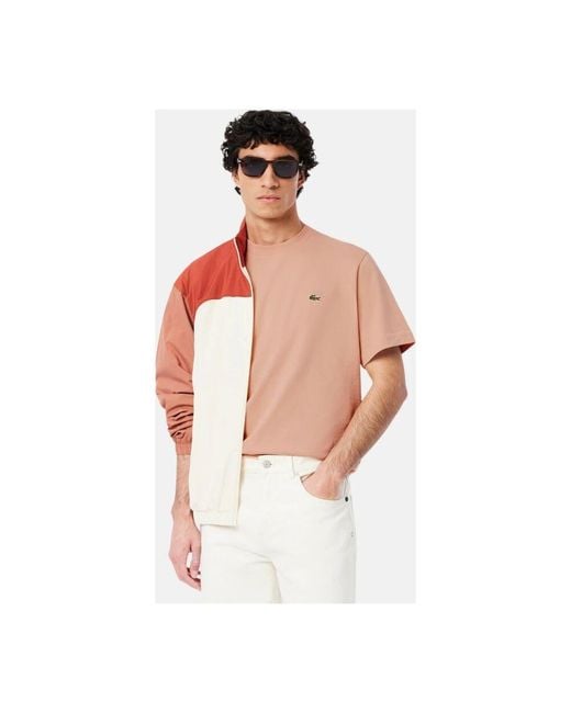 T-Shirts Lacoste de hombre de color Pink