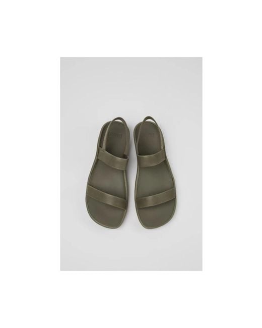 Camper Black Flat Sandals