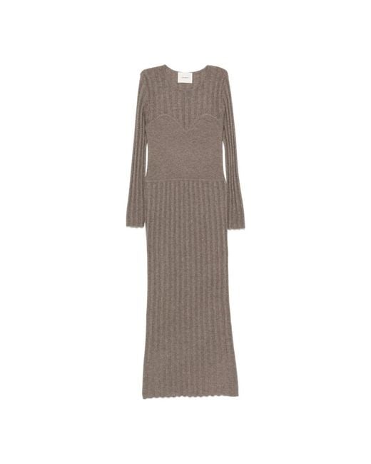 Lisa Yang Gray Maxi Dresses