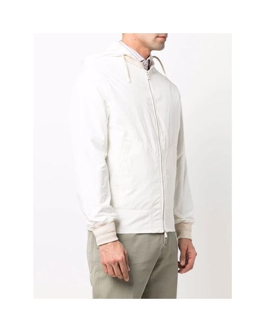 Brunello Cucinelli White Light Jackets for men