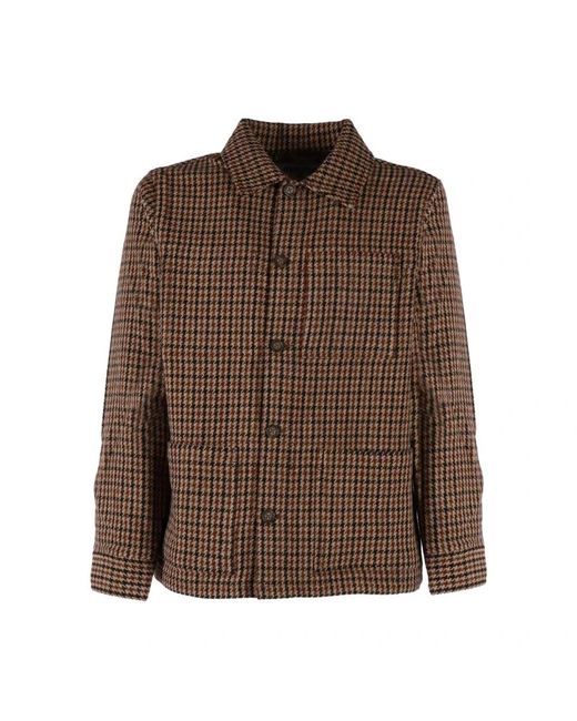 Sebago Jassen ,Veelkleurig ,Wol Dorr Pied De Poule Jacket in het Brown voor heren
