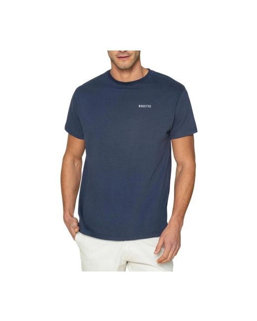 Scotta Tops ,Blauw ,Katoen Wave T-Shirt in het Blue voor heren