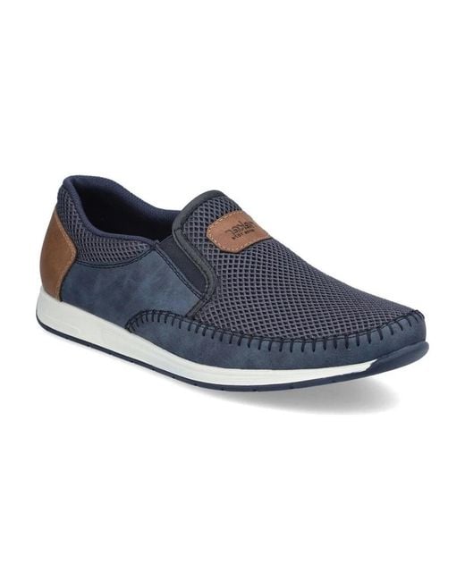 Rieker Blue Loafers for men