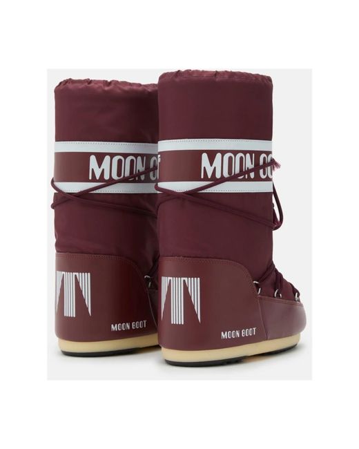 Moon Boot Icon Nylon Laarzen in het Red