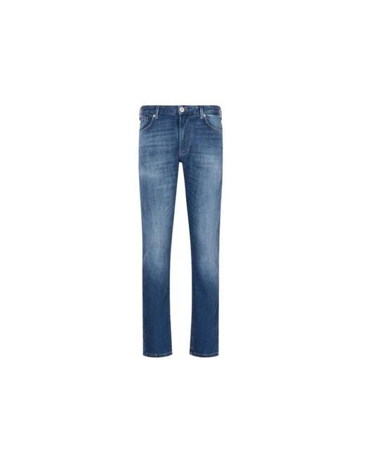 Emporio Armani Blue Slim-Fit Jeans for men