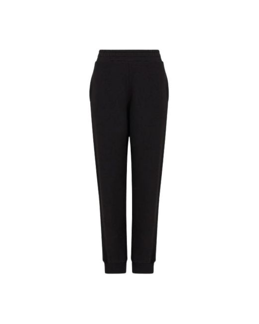 Emporio Armani Black Straight Trousers