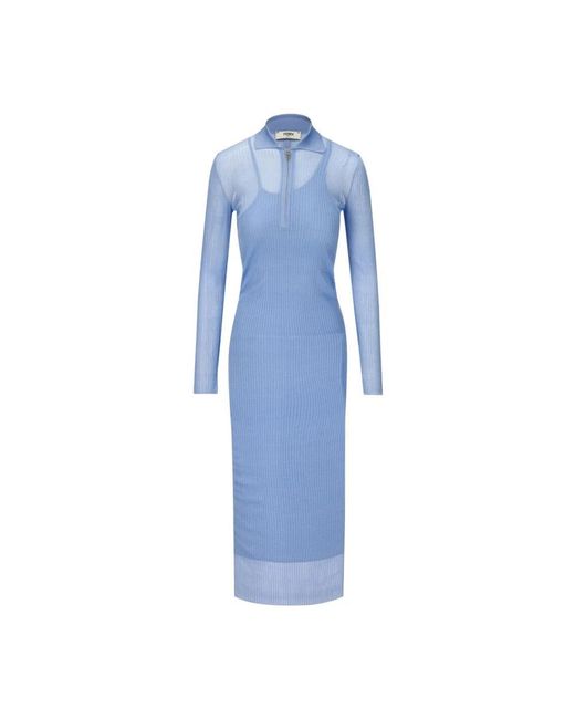 Fendi Blue Midi Dresses