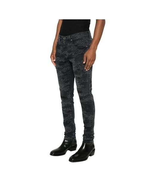 Purple Brand Black Slim-Fit Jeans for men