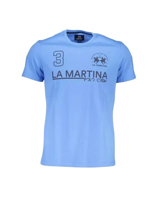 La Martina T-shirts in Blue für Herren