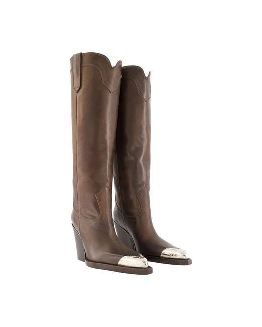 Paris Texas Brown Cowboy & Biker Boots