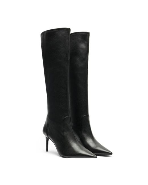 Stuart Weitzman Black Heeled Boots
