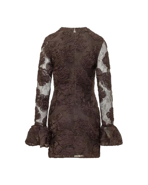 ROTATE BIRGER CHRISTENSEN Brown Short Dresses
