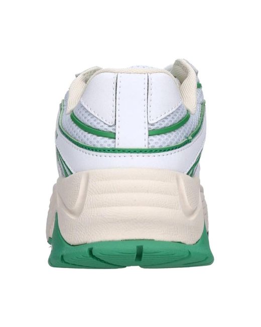 MSGM Schoenen ,Wit ,Leer Sneakers Wit in het Green