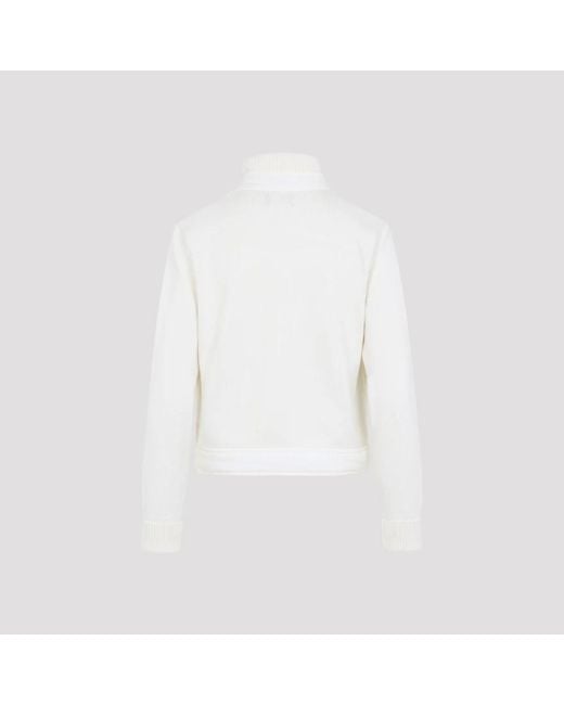 Moncler White Winter Jackets