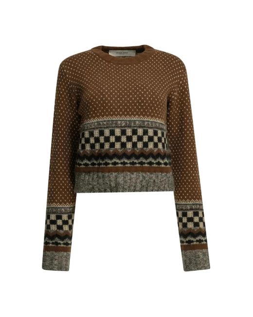 Golden Goose Deluxe Brand Green Round-Neck Knitwear