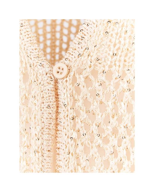Mes Demoiselles Natural Gold staria cardigan baumwolle polyester mix
