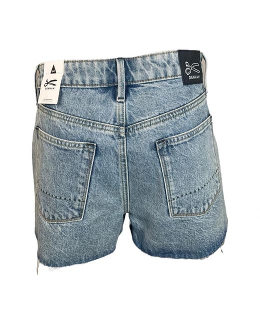 Denham Blue Denim Shorts for men